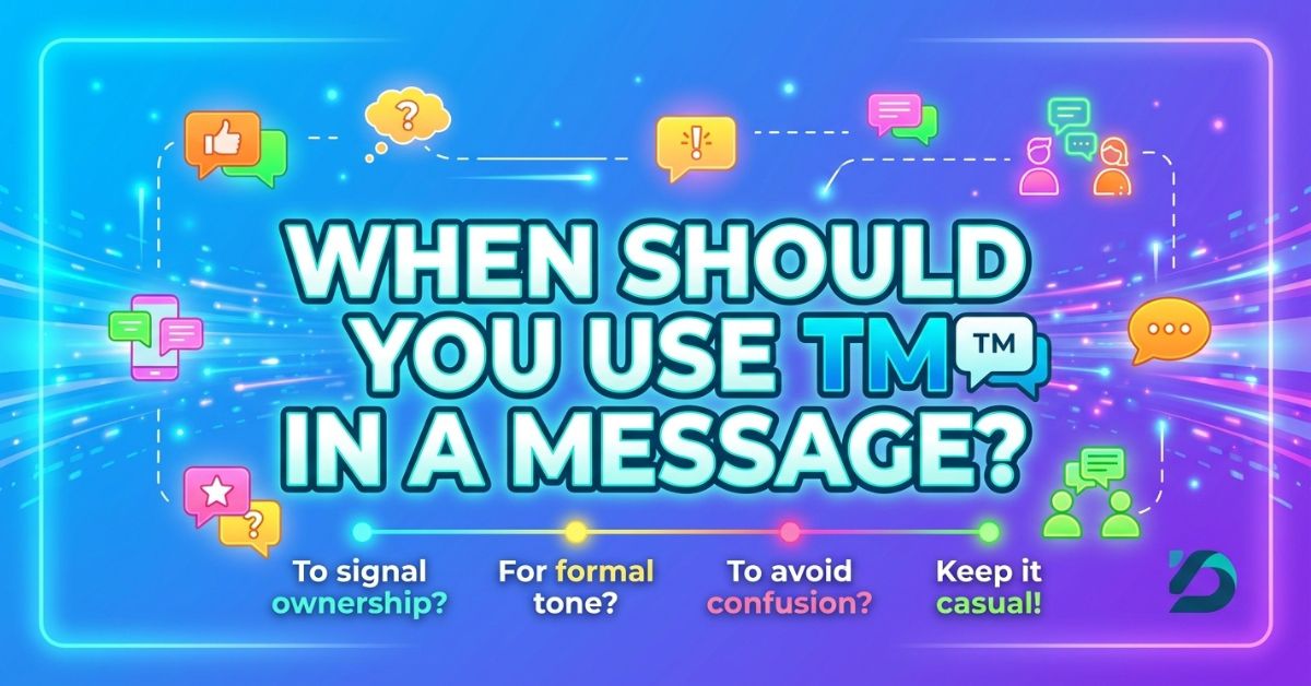 When Should You Use TM in a Message?