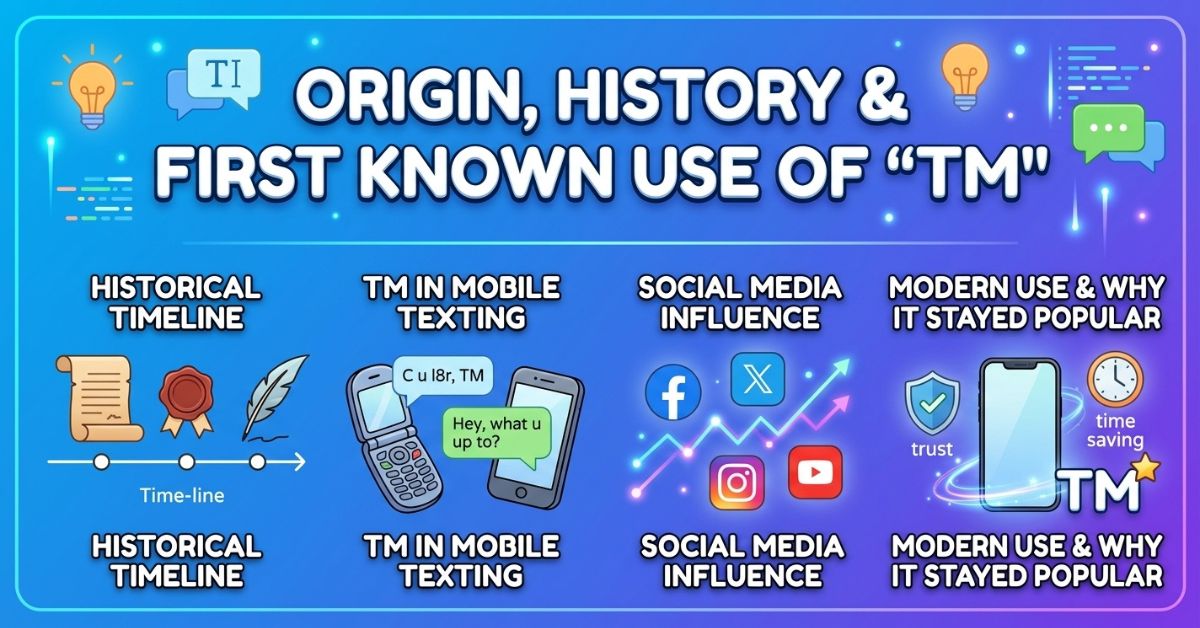 Origin, History & First Known Use of TM