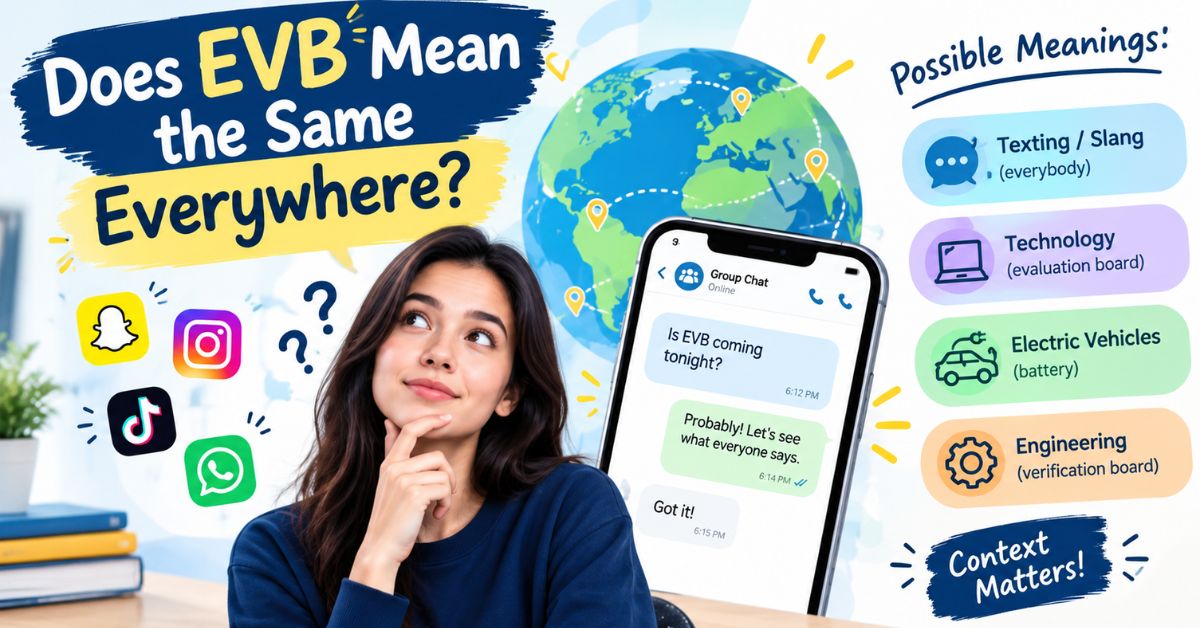 Does EVB Mean the Same Everywhere?