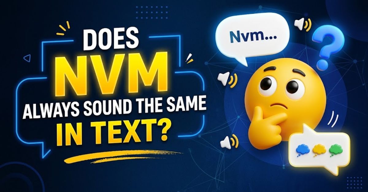 Does NVM Always Sound the Same in Text